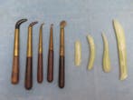 Werkgereedschap (9) - Set van brunitoi - Boekbinders