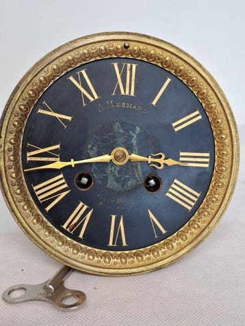 Klokonderdelen - Messing - 1850-1900 - Uurwerk van A.Mesnard, Antiek en Kunst