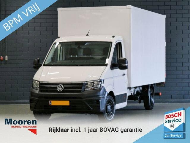 Volkswagen Crafter 35 2.0 TDI L4 Highline, Auto's, Bestelauto's, Onderhoudsboekje, Lease, Handgeschakeld, Financial lease, Wit