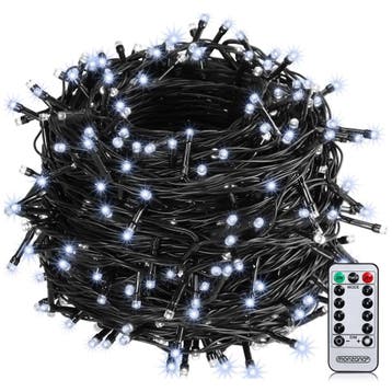 Kerstverlichting Koud Wit 40m Afstandsbediening (Interieur), Verzenden, Nieuw