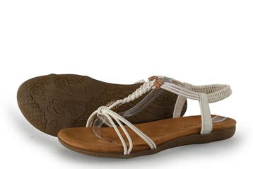 DSTRCT Sandalen in maat 40 Wit, Verzenden, Wit, DSTRCT, Sandalen of Muiltjes