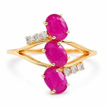 Zonder minimumprijs - Ring - 14 karaat Geel goud - 2.42ct., Nieuw