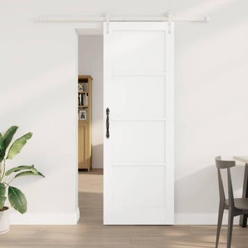 vidaXL Schuifdeur ORKDAL 73,5 x 211 cm Bewerkt hout Wit, Verzenden, Nieuw