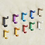 Garderobehaken jas- kapstok sterk Sunny metallic ORANJE-ROOD, Nieuw