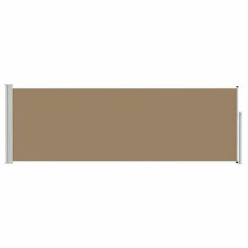 Zijscherm 500x100cm Taupe | Retourdeal 34% Korting, Staal, 100 tot 150 cm, Ophalen of Verzenden, Zo goed als nieuw