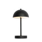 Buiten tafellamp mushroom zwart oplaadbaar 3-staps dimbaar, Verzenden, Nieuw, Kunststof, Modern
