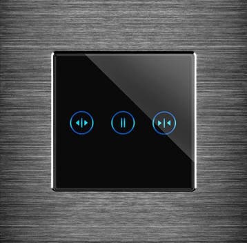 TOUCH SCHAKELAAR | ALUMINIUM | ZWART | ZONWERING / GORDIJN, Ophalen of Verzenden, Nieuw