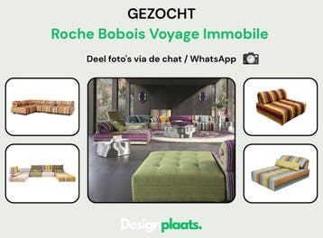 GEZOCHT: Roche Bobois Voyage Immobile — Direct Inkoop, Ophalen of Verzenden, Zo goed als nieuw, Stof, Bankstel Bank Zetels Sofa Hoekbank Design bank