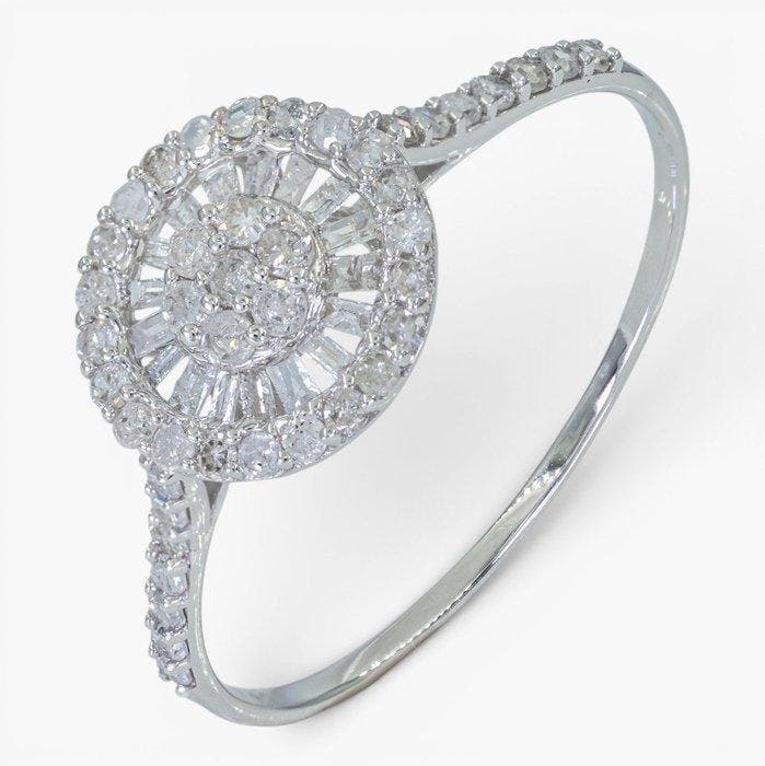 Zonder minimumprijs - Ring - 18 karaat IGI, Witgoud -, Sieraden, Tassen en Uiterlijk, Ringen