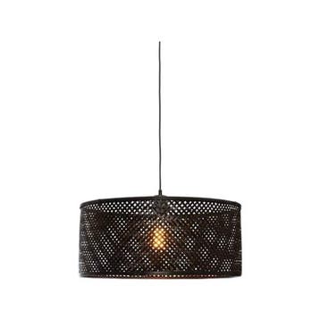 Good & Mojo Good&mojo Hanglamp Java - Bamboe Zwart - Ø50cm -, Ophalen of Verzenden, Nieuw, Overige materialen, Minder dan 50 cm