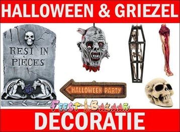 Nr.1 in Halloween Griezel Horror Decoratie &amp; Versiering, Hobby en Vrije tijd, Feestartikelen, Ophalen of Verzenden, Nieuw