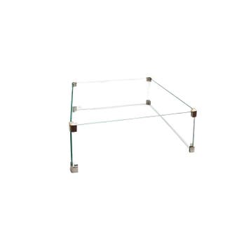 Cosi square glass set L - Vuurtafel 53x53x21cm (LxBxH), Nieuw
