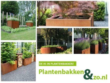 Plantenbak Cortenstaal (rond, vierkant, rechthoekig, ellips), Verzenden, Nieuw, Overige materialen, Balkon