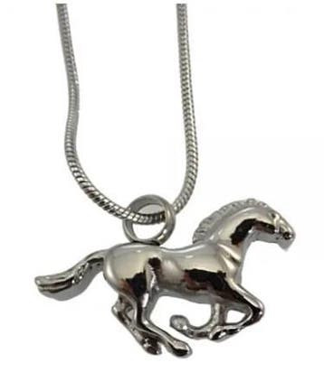 Ashanger, assieraad rvs paard, Nieuw, Zilver, Overige materialen, Dier