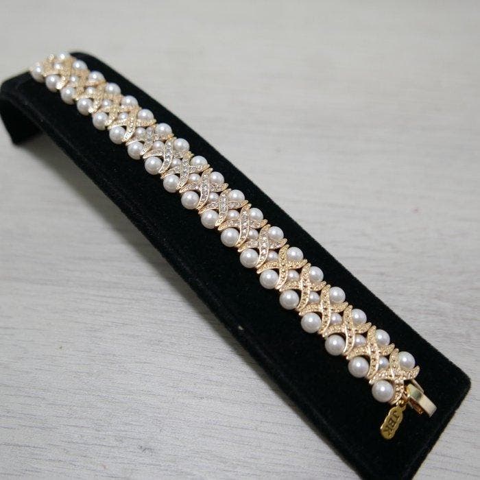 Camrose & Kross - Verguld - Armband - Jacqueline B. Kennedy, Antiek en Kunst, Curiosa en Brocante