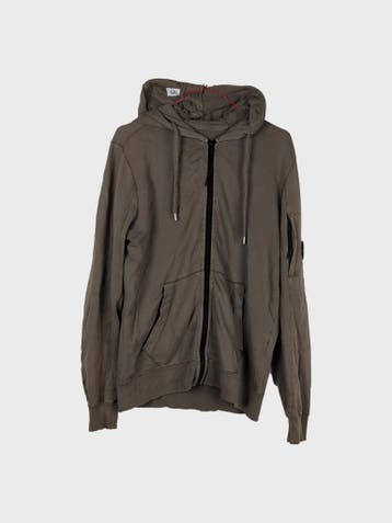 C.P. Company Hoodie Heren maat S Kaki, C.P. Company, Overige kleuren, Ophalen of Verzenden, Zo goed als nieuw