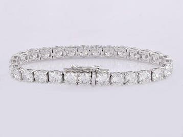 Armband - 14 karaat Witgoud - 24.58ct. tw. Diamant, Nieuw