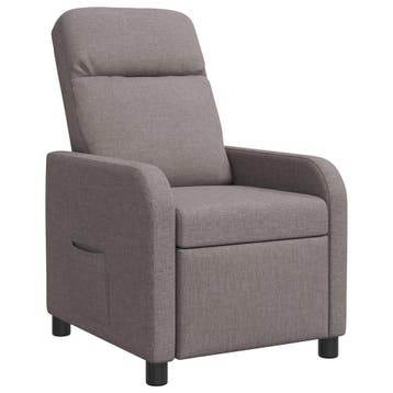 vidaXL Relaxfauteuil Taupe Stof, Verzenden, Nieuw
