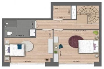 Appartement Vier Heemskinderendreef in Utrecht, Utrecht-stad, Via bemiddelaar, Appartement, Utrecht