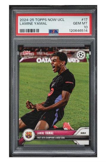 2024 Topps Lamine Yamal #17 - Rookie Card - PSA 10 - 1, Nieuw
