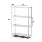 HCB Opbergrek - stelling - 100 x 40 x 180 cm - RVS, Verzenden, Nieuw in verpakking