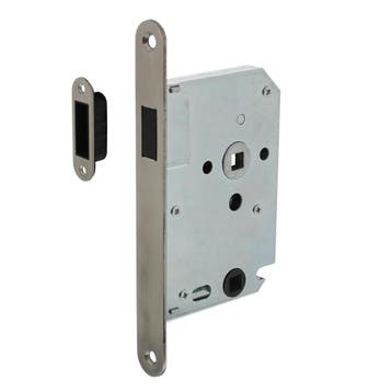 Woningbouw magneet badkamer/toilet slot geborsteld RVS 63..., Doe-het-zelf en Verbouw, Hang- en Sluitwerk, Ophalen of Verzenden