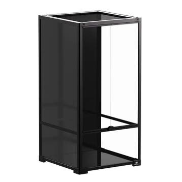 Terrarium Duvo Knockdown Zwart met Hoge Kast – Glazen Ter., Verzenden, Nieuw, Overige typen