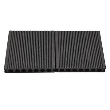 Composiet Vlonderplank Donker Grijs 2,3 X 14,8 Cm Houtnerf /, Tuin en Terras, Terrasdelen en Vlonders, Nieuw