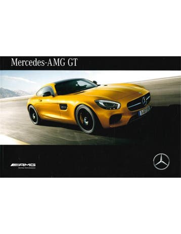 2016 MERCEDES AMG GT BROCHURE DUITS, Nieuw, Author