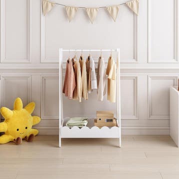 Kindergarderobe Vestnes 99x66x38 cm wit [en.casa], Verzenden, Nieuw