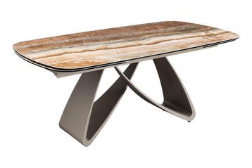 Eettafel INFINITY 180-220-260cm bootvormig uitschuifbaar, Ophalen of Verzenden, Nieuw