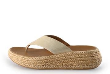 Fitflop Slippers in maat 37 Beige, Slippers, Verzenden, Beige, Zo goed als nieuw