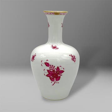 Herend - Vaas - Apponyi Purpur, Enghals, 27 cm, 1e keuze -