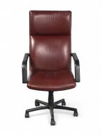 Artifort Michigan stoel, leder, bordeaux-zwart, Ophalen of Verzenden, Gebruikt