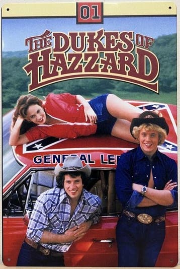 Dukes of Hazzard reclamebord, Ophalen of Verzenden, Nieuw