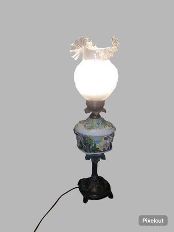 Tafellamp - Glas, Messing, Aardewerk - Woonkamerlamp