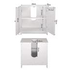 Smalle Witte Badkamerkast 60x30x58 cm – Praktische Onderkast, Verzenden, Nieuw