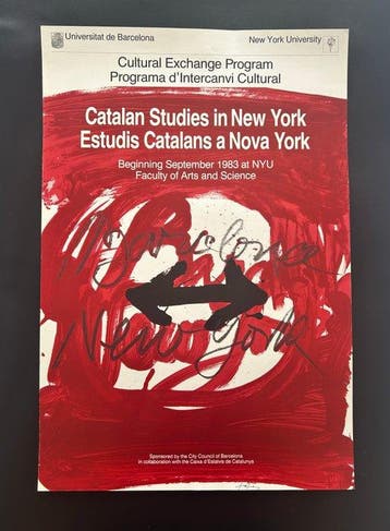 Joan Miró - Promotional poster of the New York University -