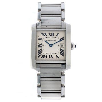 Cartier - Tank Française - 2465 - Dames - 2000-2010, Nieuw