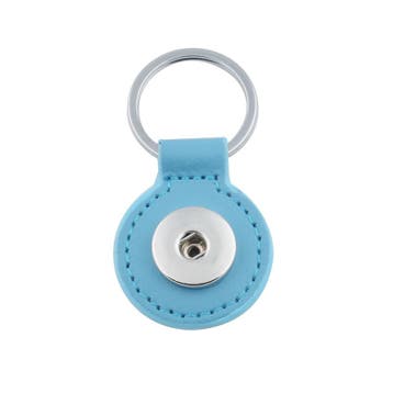 Fako Bijoux - Sleutelhanger Voor Click Buttons - Leder Rond, Verzenden, Nieuw