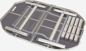 2dekans | Bo-Camp - Tafel - Ovaal - Koffermodel - 120x80 cm, Caravans en Kamperen, Ophalen of Verzenden, Zo goed als nieuw