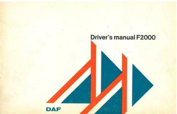 1977 DAF F2000 Instructieboekje Engels, Verzenden