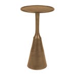 *WOONWINKEL* Lavis Noah Ronde Bijzettafel Aluminum Messing, Huis en Inrichting, Tafels | Bijzettafels, Verzenden, Nieuw