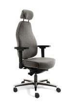 24 uurs stoelen, bureaustoel lange mensen, Verzenden, Nieuw, Grijs, Bureaustoel