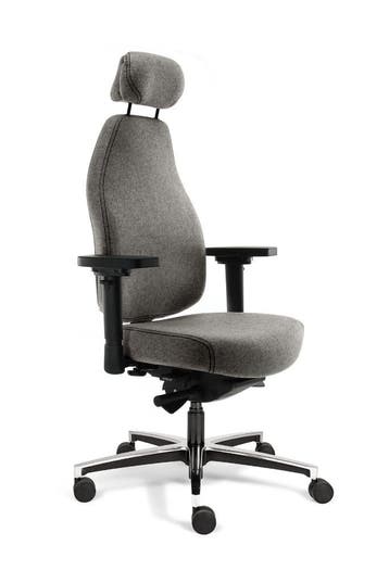24 uurs stoelen, bureaustoel lange mensen, Verzenden, Nieuw, Grijs, Bureaustoel