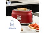 Westinghouse Retro Broodrooster - 815W - 2 sleuven - Rood, Verzenden, Nieuw
