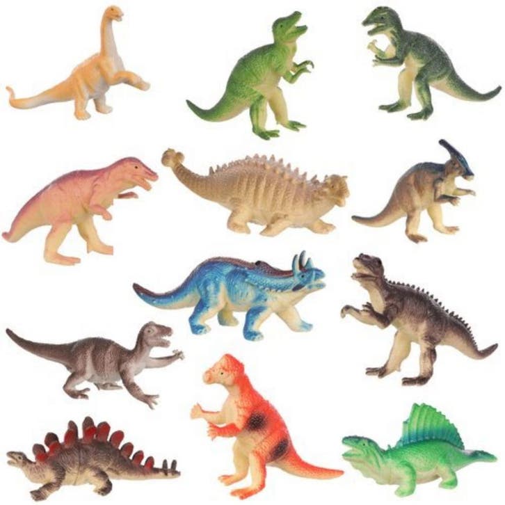 Kruzzel Dinosaurus Speelfiguren Set van 12 - Ontdek de Pr..., Kinderen en Baby's, Speelgoed | Overig, Nieuw, Ophalen of Verzenden