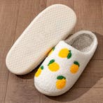 Limoen Pantoffels | Pluche Gevoerd | Maat 36 tot 45 | Lemon, Kleding | Dames, Verzenden, Nieuw, Pantoffels of Sloffen