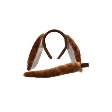 Tiara puppy oren met staart, Verzenden, Nieuw, Feestartikel