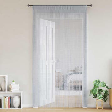 vidaXL Koordgordijnen 2 st 140x250 cm lichtgrijs, Verzenden, Nieuw, Grijs